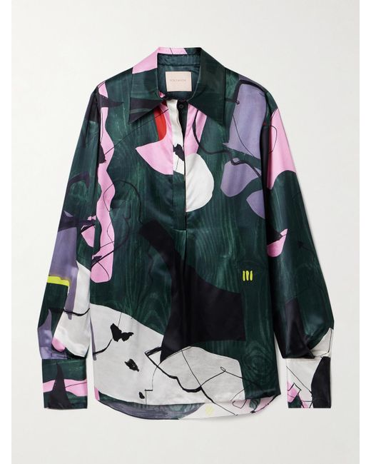 Roksanda Multicolor Printed Satin Shirt