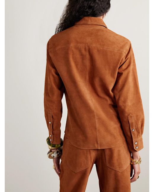 Chemise En Daim Delcia Isabel Marant en coloris Brown