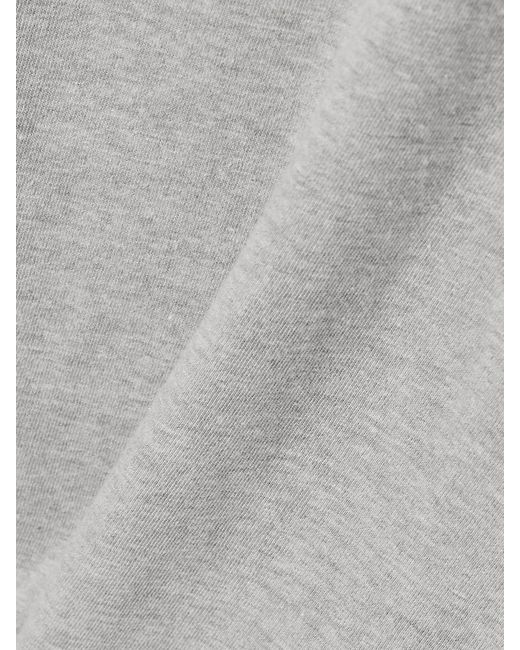 Re/done Gray Hanes Classic Cotton-Jersey T-Shirt