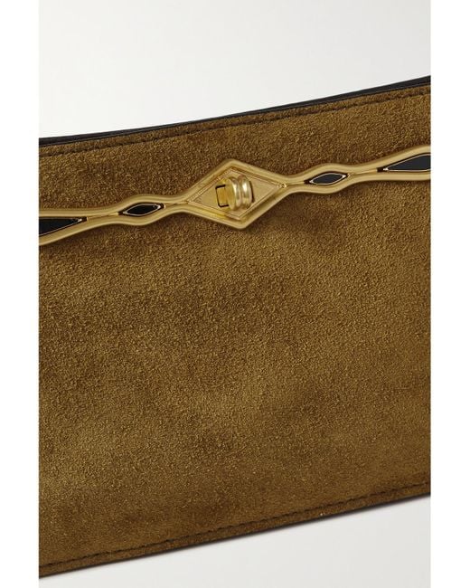 Metier Natural Fernando Jorge Ease Embellished Suede Clutch