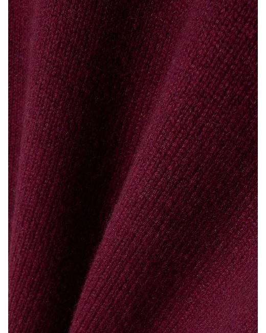 Alaïa Red Verkürzter Stehkragenpullover Aus Einer Kaschmirmischung