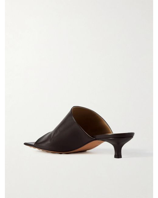 Bottega Veneta Brown Leather Mules