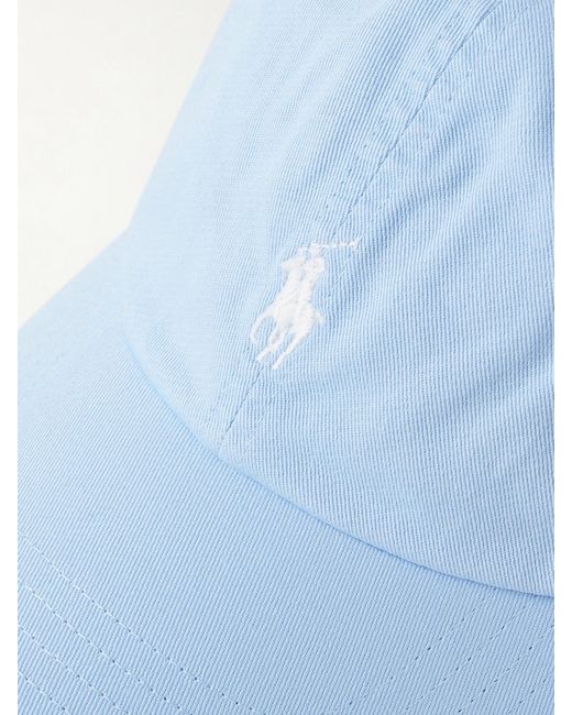 Polo Ralph Lauren Blue Embroidered Cotton-Twill Baseball Cap