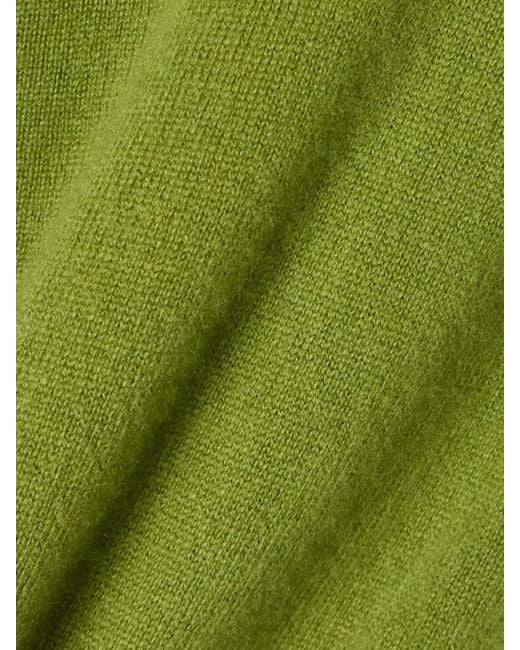 La Ligne Green Cashmere Cardigan