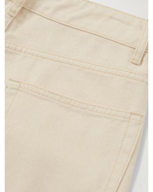 Rohe Natural Hoch Sitzende Jeans Mit Weitem Bein