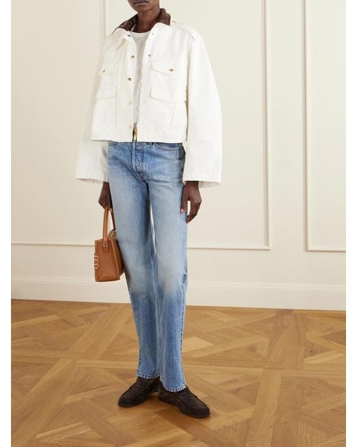 RÙADH Blue Agnes Recycled Straight-Leg Jeans