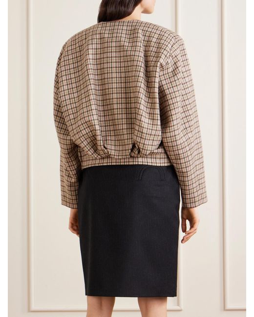 Blazé Milano Natural Altai Checked Wool And Cashmere-Blend Jacket