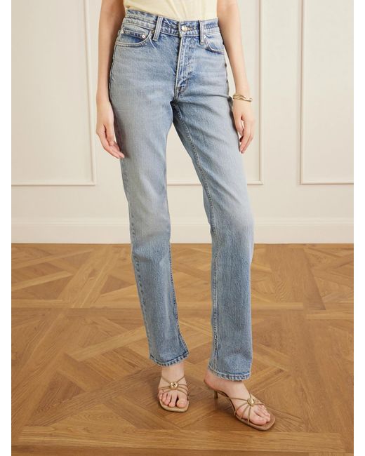 RÙADH Blue The Cecile Mid-Rise Skinny-Leg Jeans