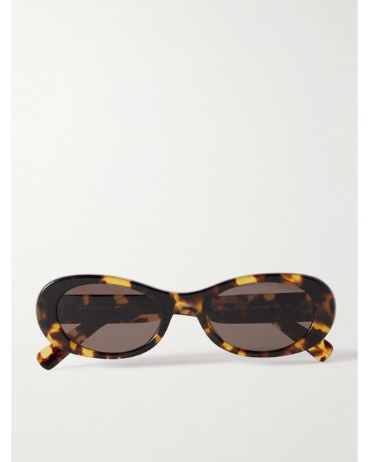 Miu Miu Multicolor Oval-Frame Acetate Sunglasses