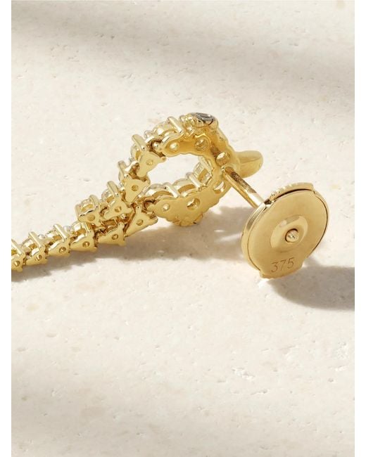 Yvonne Léon Natural Mini Python 9-Karat, Diamond And Enamel Single Earring