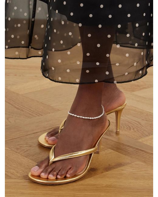 Loren Stewart Natural Freshwater Rice Pearl 14Kt Anklet