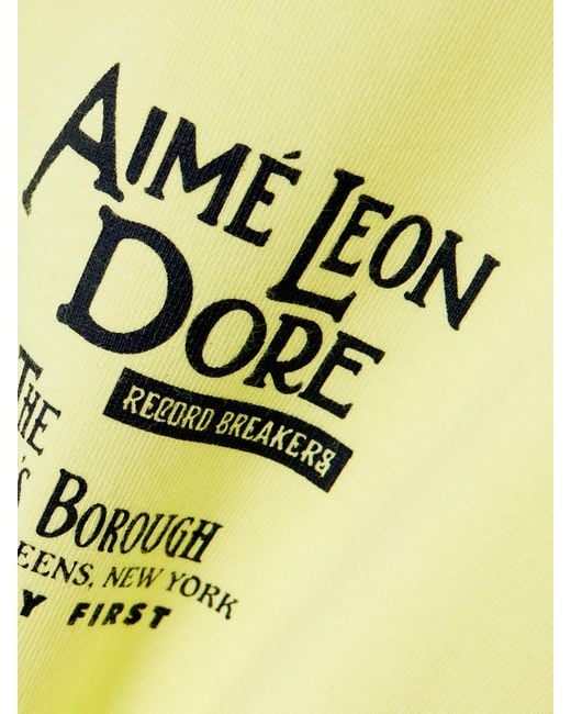 Aimé Leon Dore Yellow Dynasty Printed Cotton-Jersey T-Shirt