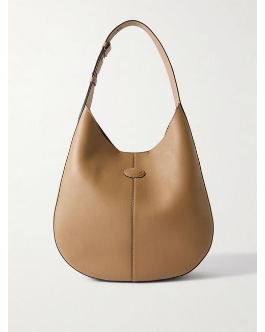 Tod's Natural Di Bag Schultertasche Aus Leder