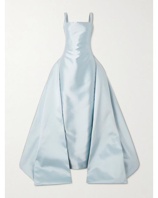 Marmar Halim Blue Faille Gown