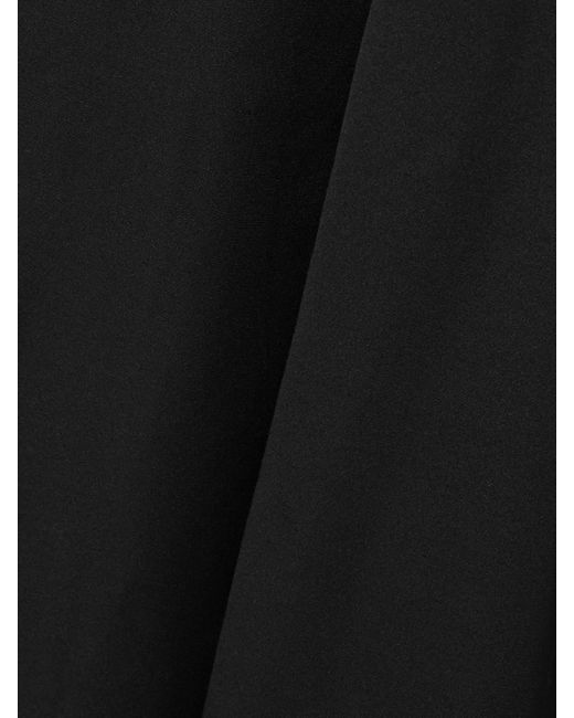 Staud Black Hopper Stretch-Jersey And Pleated Faille Maxi Dress