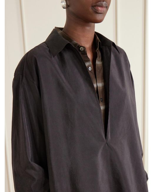 Ssstein Blue Skipper Silk-Blend Shirt