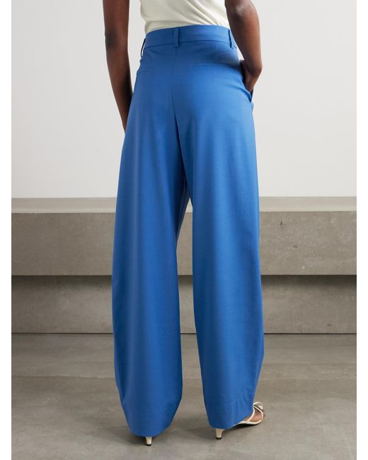 Esse Studios Blue Pleated Woven Pants