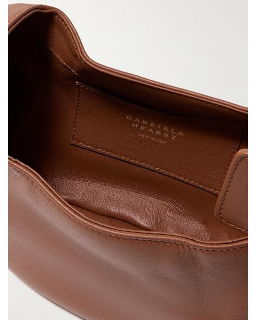 Gabriela Hearst Brown Soft Demi Leather Clutch