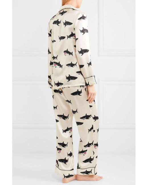 Olivia von halle online shark pajamas