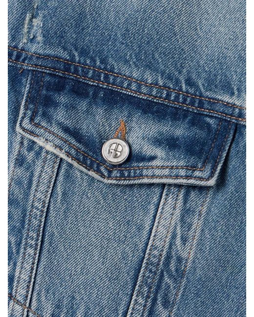 Anine Bing Blue Rory Denim Vest