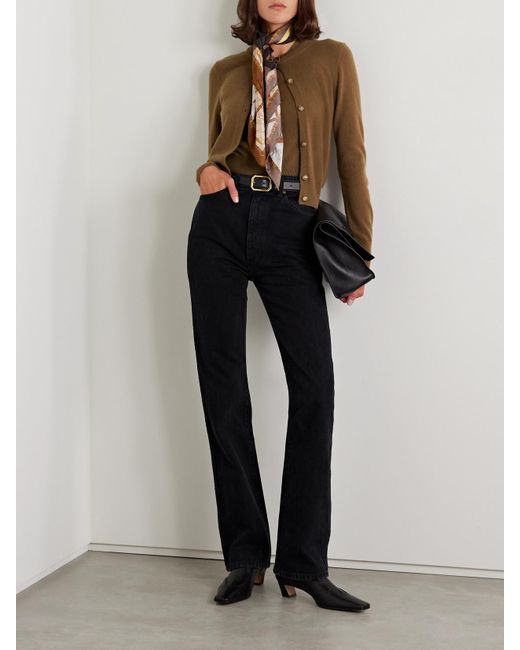 Nili Lotan Brown March Cardigan Aus Kaschmir