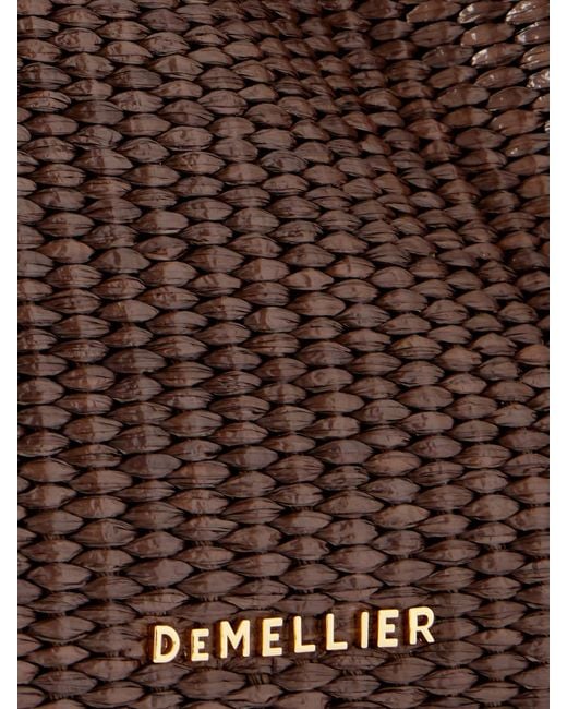 Sac À Main En Raphia À Finitions En Cuir New York Midi DeMellier London en coloris Brown