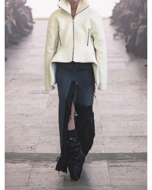 Rick Owens Natural Wool Jacket