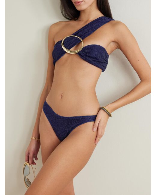 Oseree Blue Lumière Maxi O Asymmetrischer Bikini