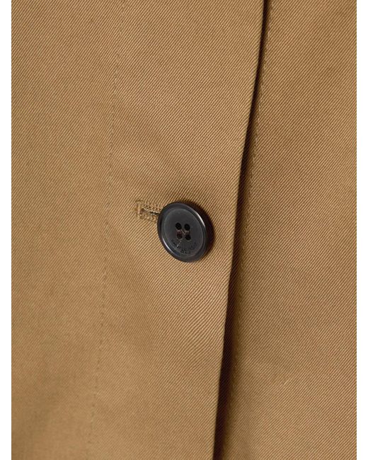 Saint Laurent Natural Midirock Aus Baumwoll-Twill