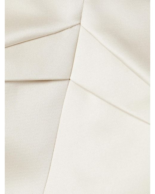 Emilia Wickstead White Pola Strapless Duchesse-Satin Midi Dress