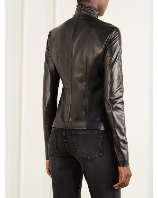 Gucci Black Leather Top