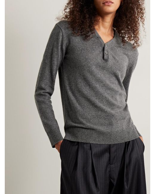 Theory Gray Cashmere Sweater