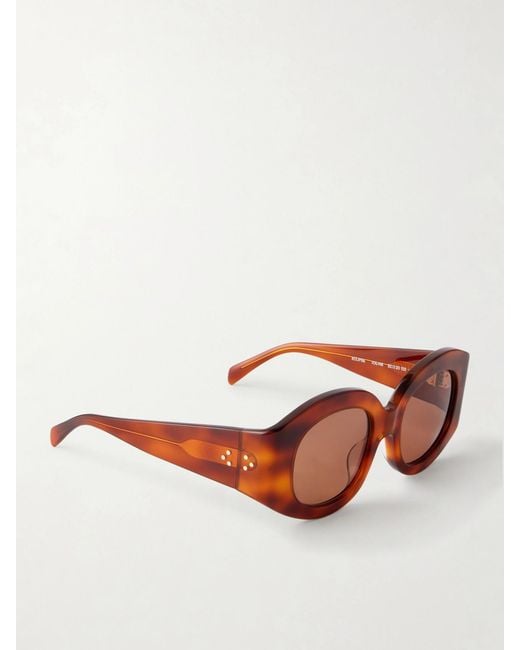 Matteau Multicolor Eclipse Round-Frame Acetate Sunglasses