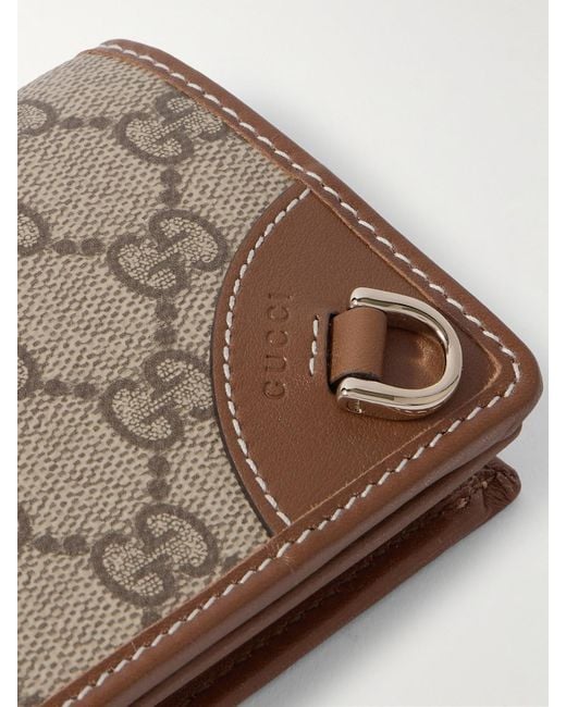 Gucci Natural Gg Emblem Small Wallet, Gg Canvas