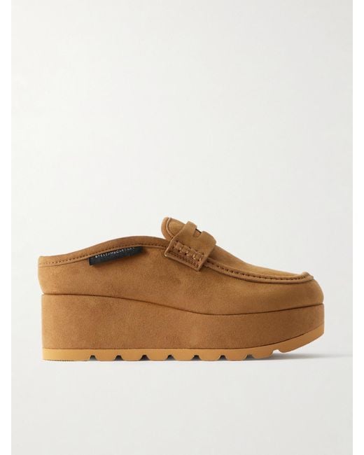 Stella McCartney Brown Sneak-Elyse Slip-On Platform Mules