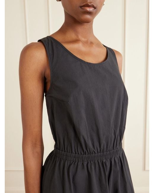 Matteau Blue Organic Cotton-Poplin Midi Dress