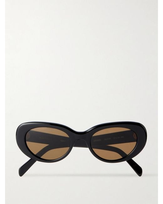 Matteau Black Mirage Cat-Eye Acetate Sunglasses