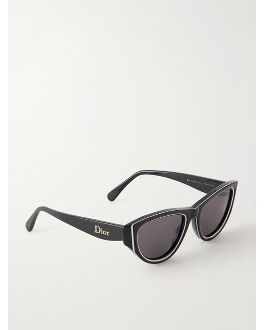 Dior Gray Dior Pop B1I Cat-Eye Acetate Sunglasses
