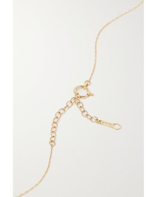 Mizuki White Sea Of Beauty 14-Karat, Pearl And Diamond Necklace