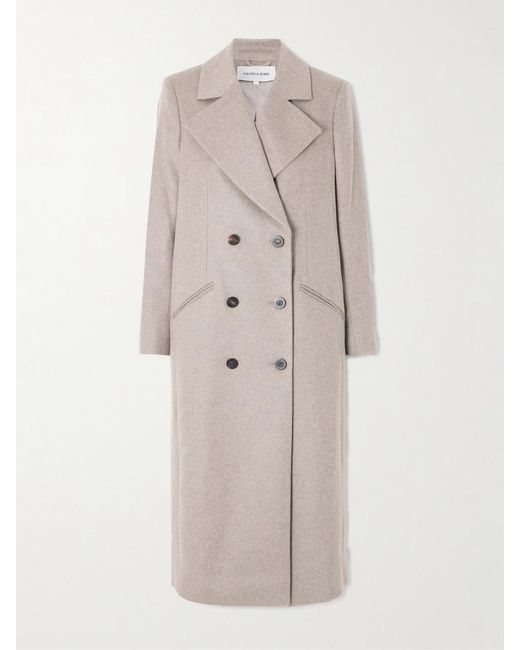 Veronica Beard Natural Seth Dickey Double-Breasted Wool And Cashmere-Blend Trench Coat