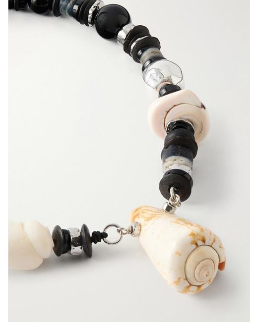 Tohum Design Natural Samsara, Onyx And Seashell Necklace