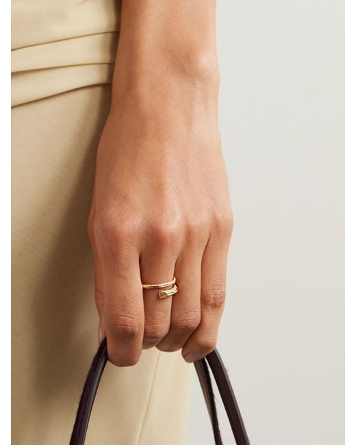 Sorellina Natural Ziggy Ring Aus 18 Karat Mit Diamanten