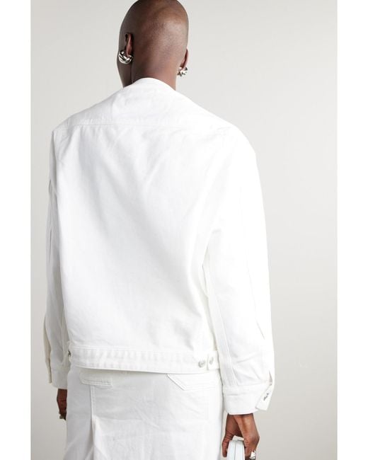 Courreges White Cocoon Denim Jacket