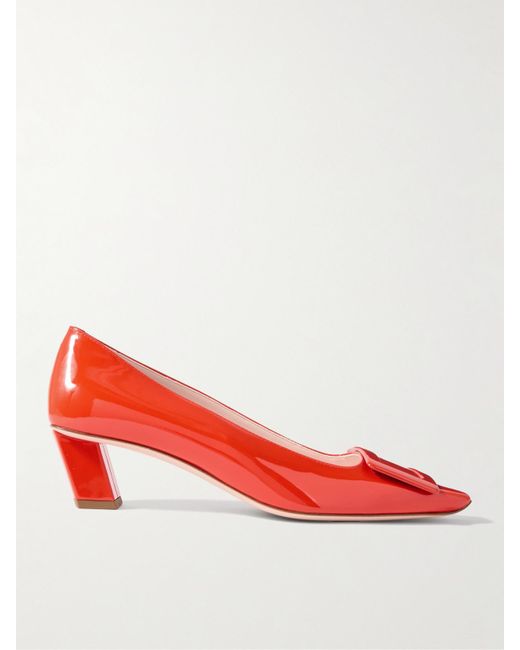Roger Vivier Red Belle Vivier 45 Pumps Aus Lackleder