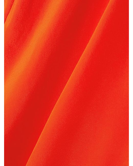 Sir Fresca Gathered Draped Silk Crepe De Chine Maxi Dress
