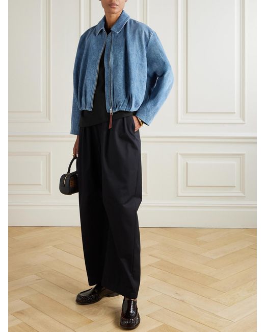 Loewe Blue Draped Denim Jacket