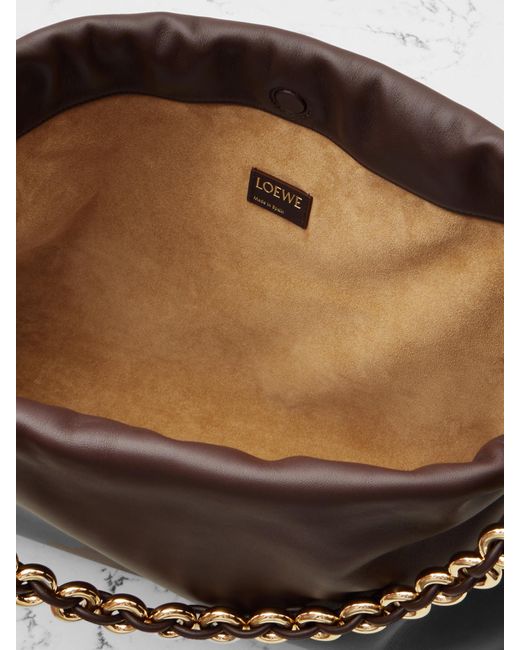 Loewe Brown Flamenco Large Leather Shoulder Bag
