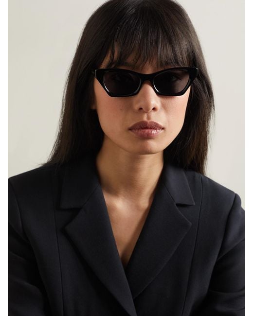 Dior Black Diormidnight B1I Cat-Eye Acetate Sunglasses