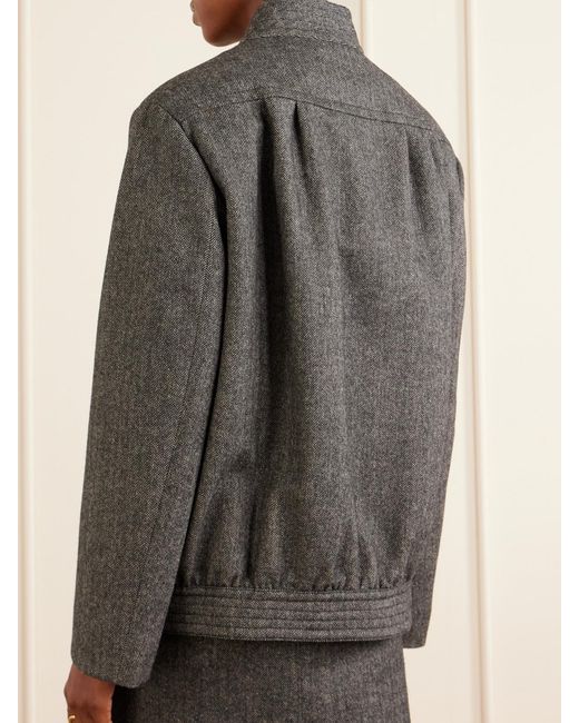 Blazé Milano Gray Coiba Virgin Wool-Blend Jacket