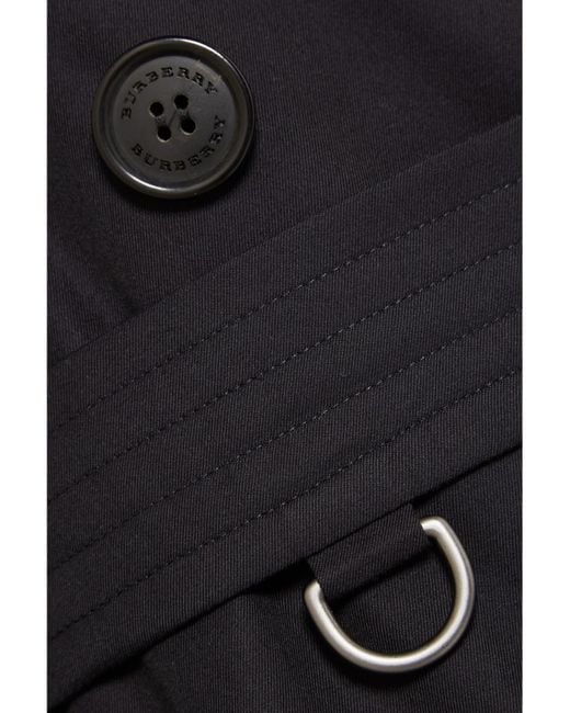 Burberry Black Kensington Long Organic Cotton-Gabardine Trench Coat